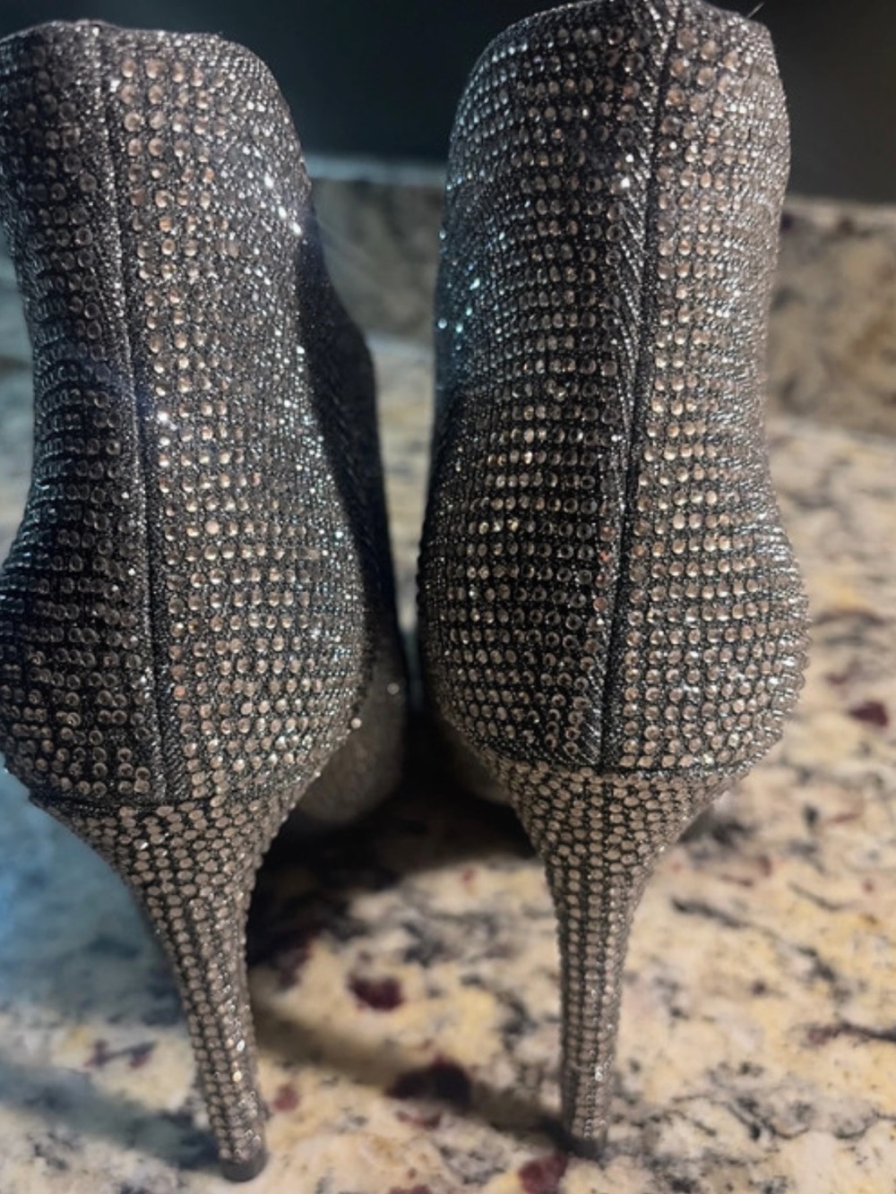 JESSICA SIMPSON♦️GLITTER GABOR RHINESTONES BOOT - Picture 8 of 14